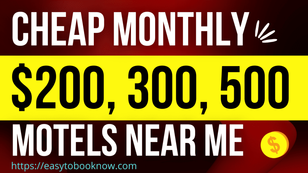 $100-$800 A Month Motel